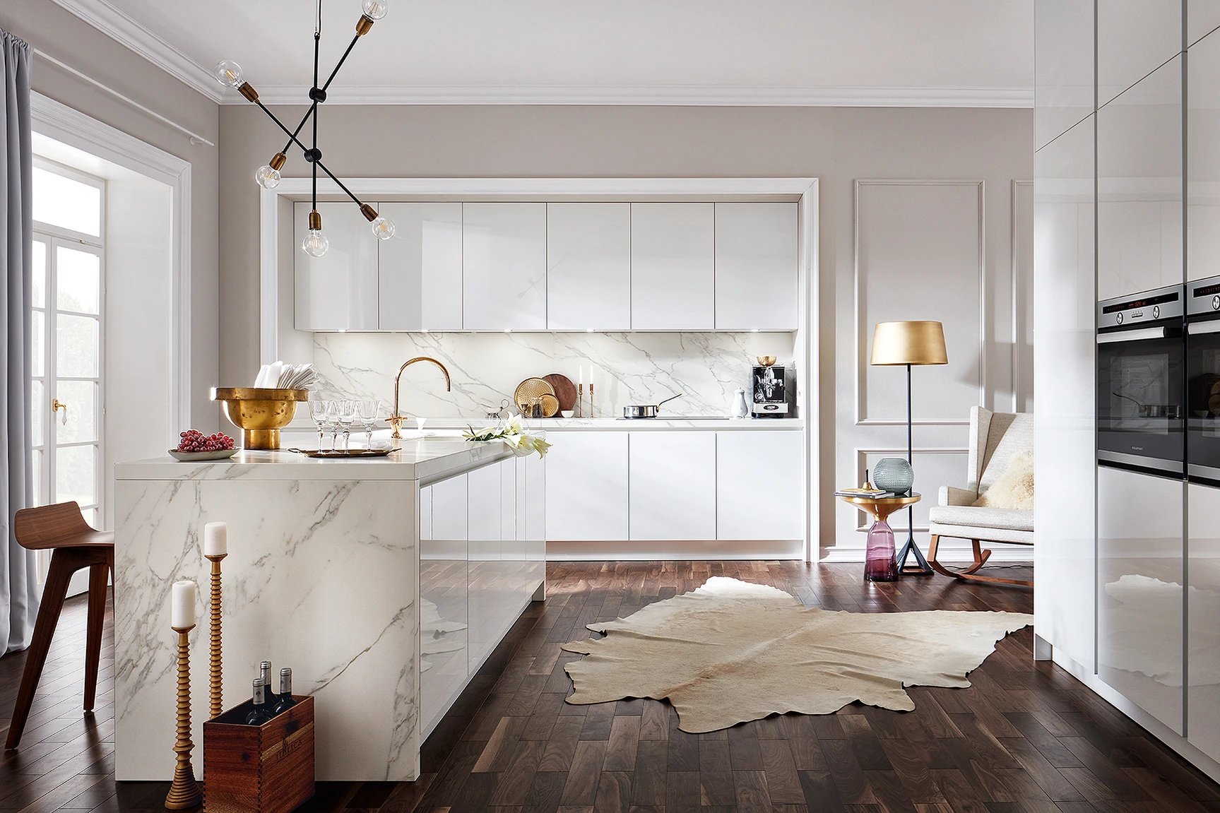 AV 2030 - Cuisine design et épurée en marbre