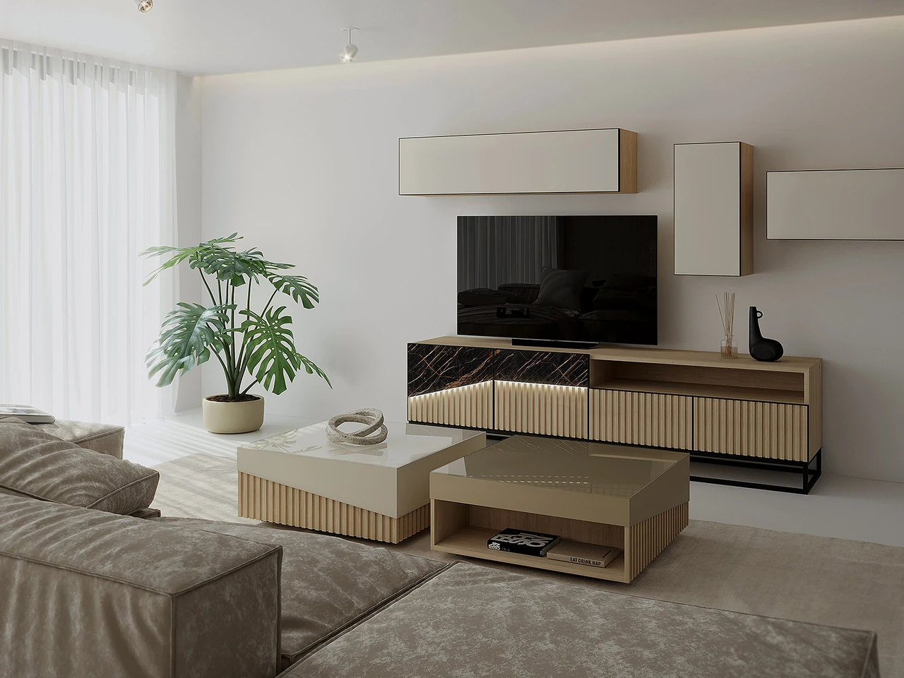 Biais - Meuble TV et table basse
