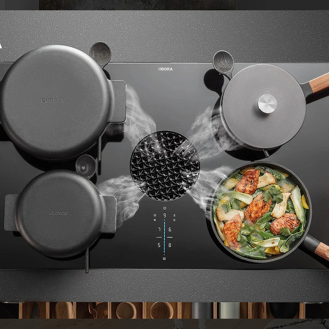 BORA X PURE - PLAQUE DE CUISSON AVEC HOTTE INTÉGRÉE