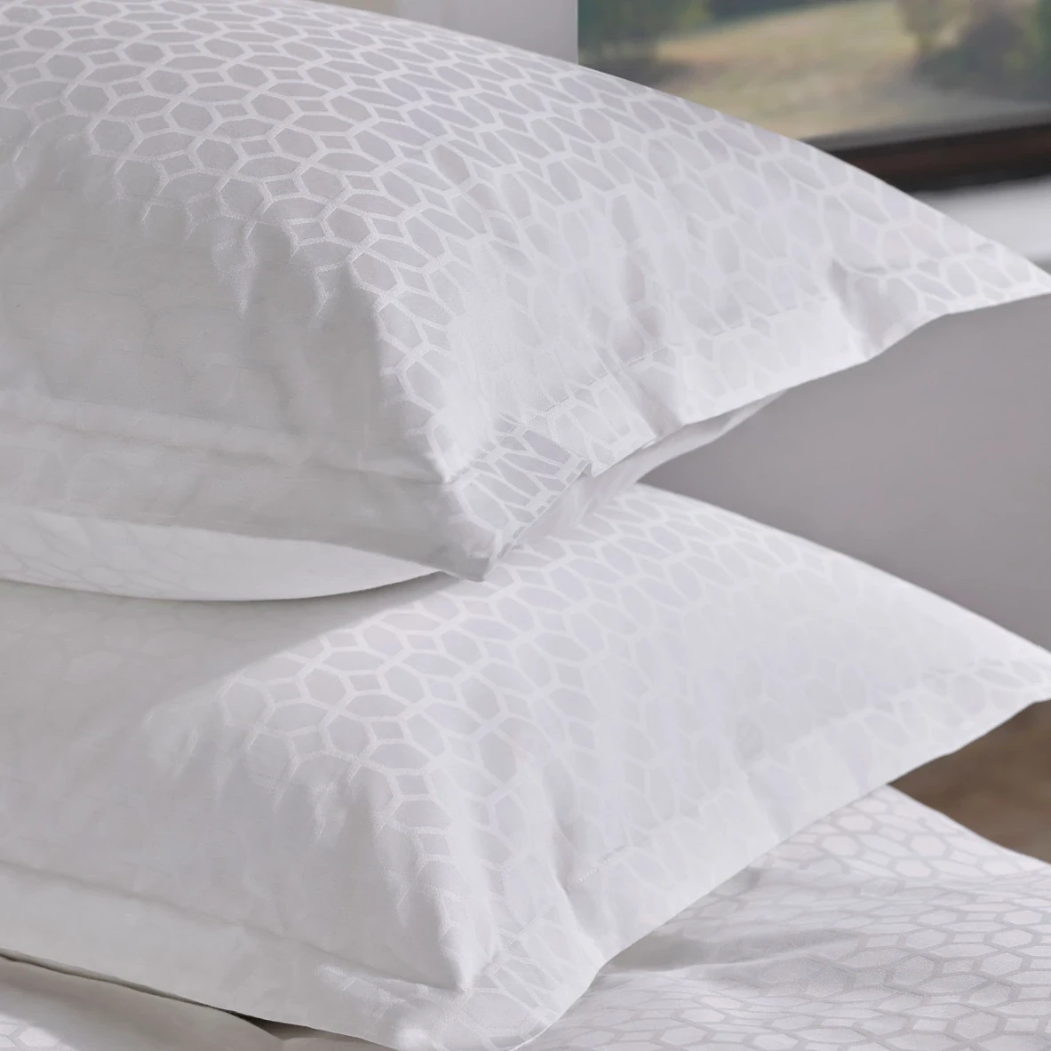 Taie d'oreiller en coton jacquard Home by TEMPUR Luxe