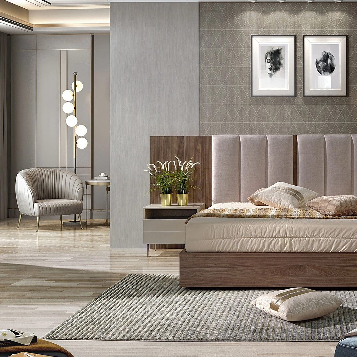 Jardin - Chambre moderne