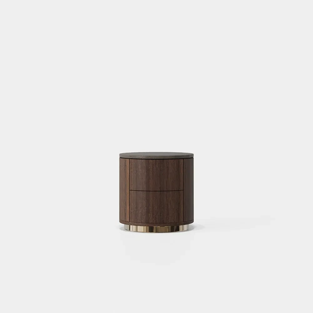 Ledy - Chevet cylindrique 2 tiroirs