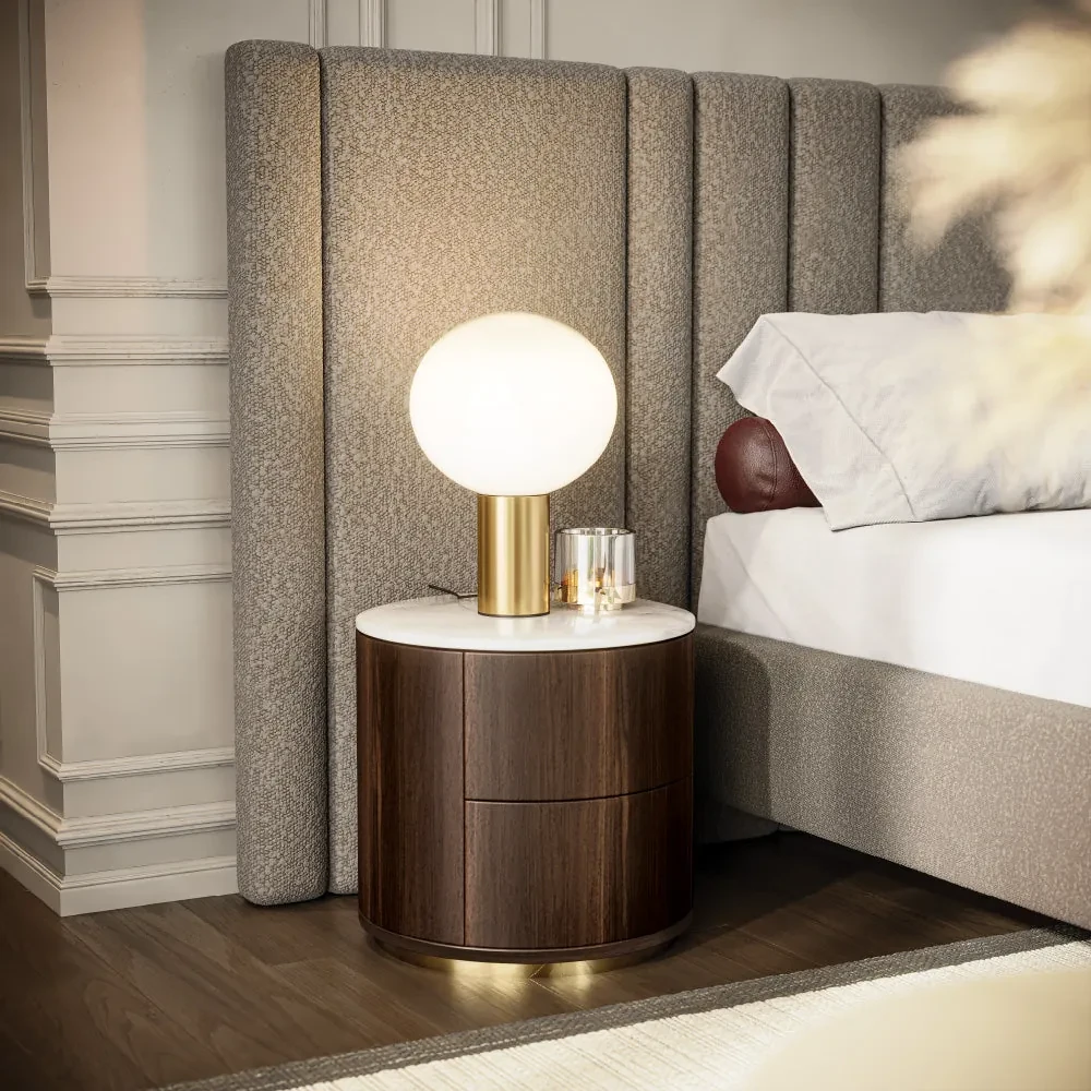 Ledy - Chevet cylindrique 2 tiroirs