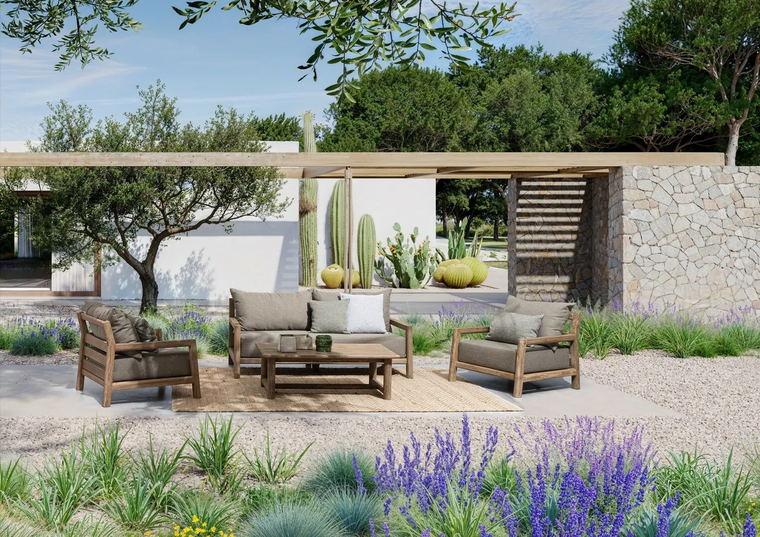 Maynard - Canapé de jardin 2-3 places