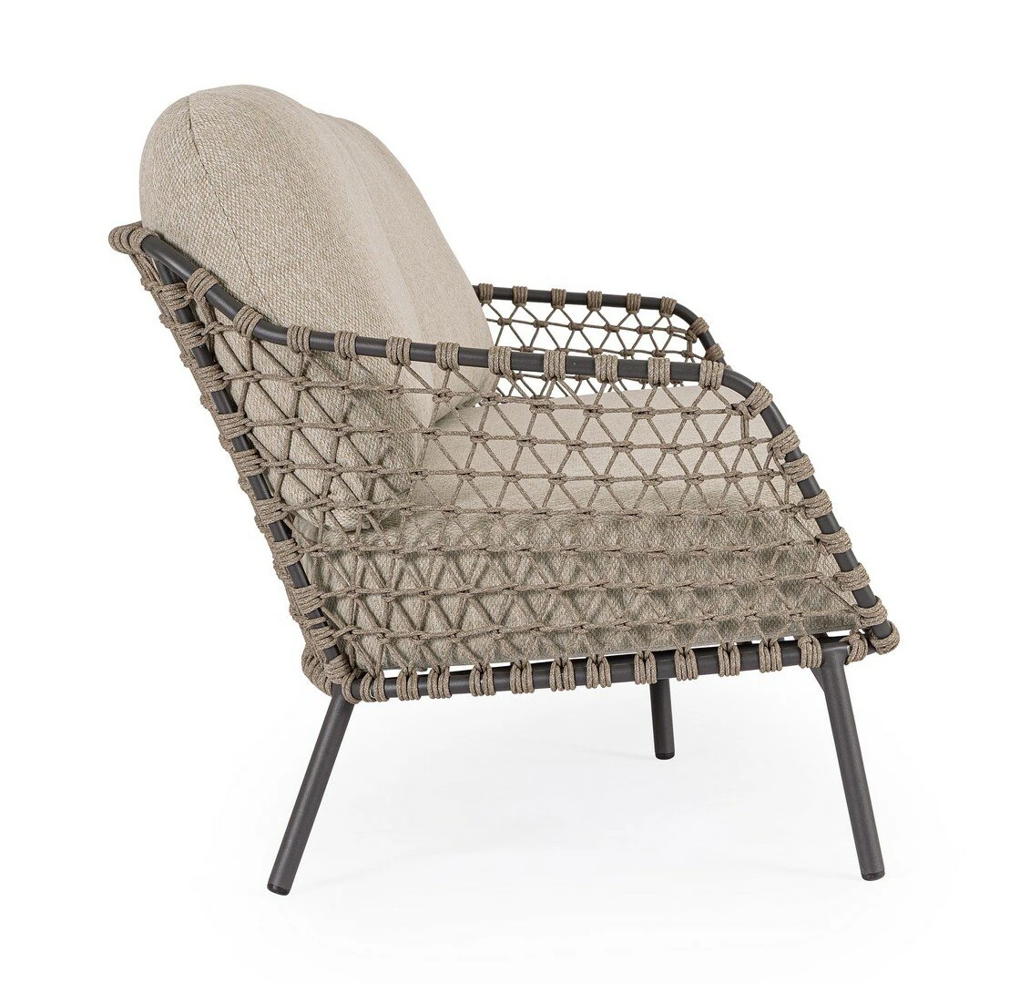 Ivissa anthracite - Canapé de jardin