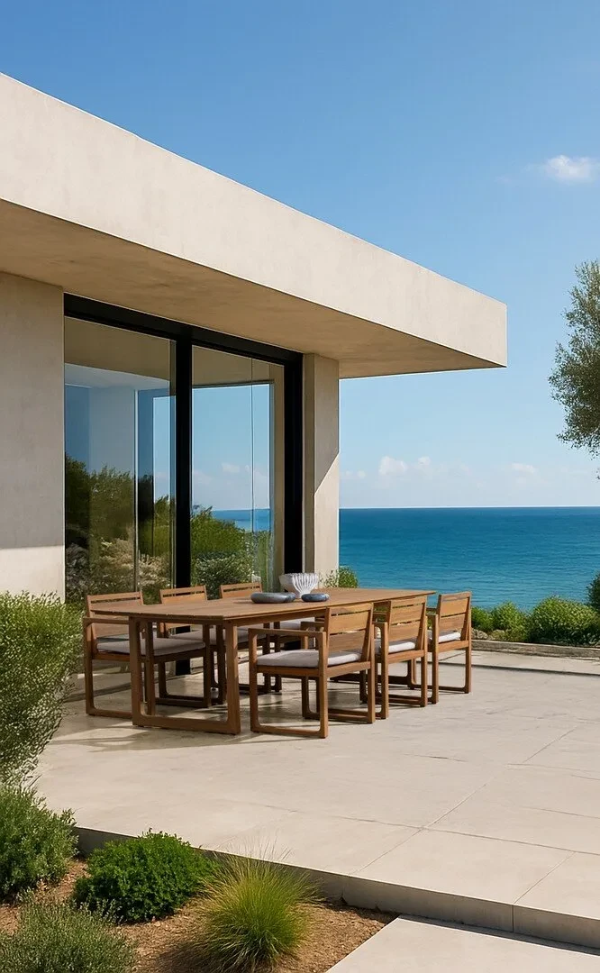 Adrian - Table de jardin 240x100 cm et 6 chaises