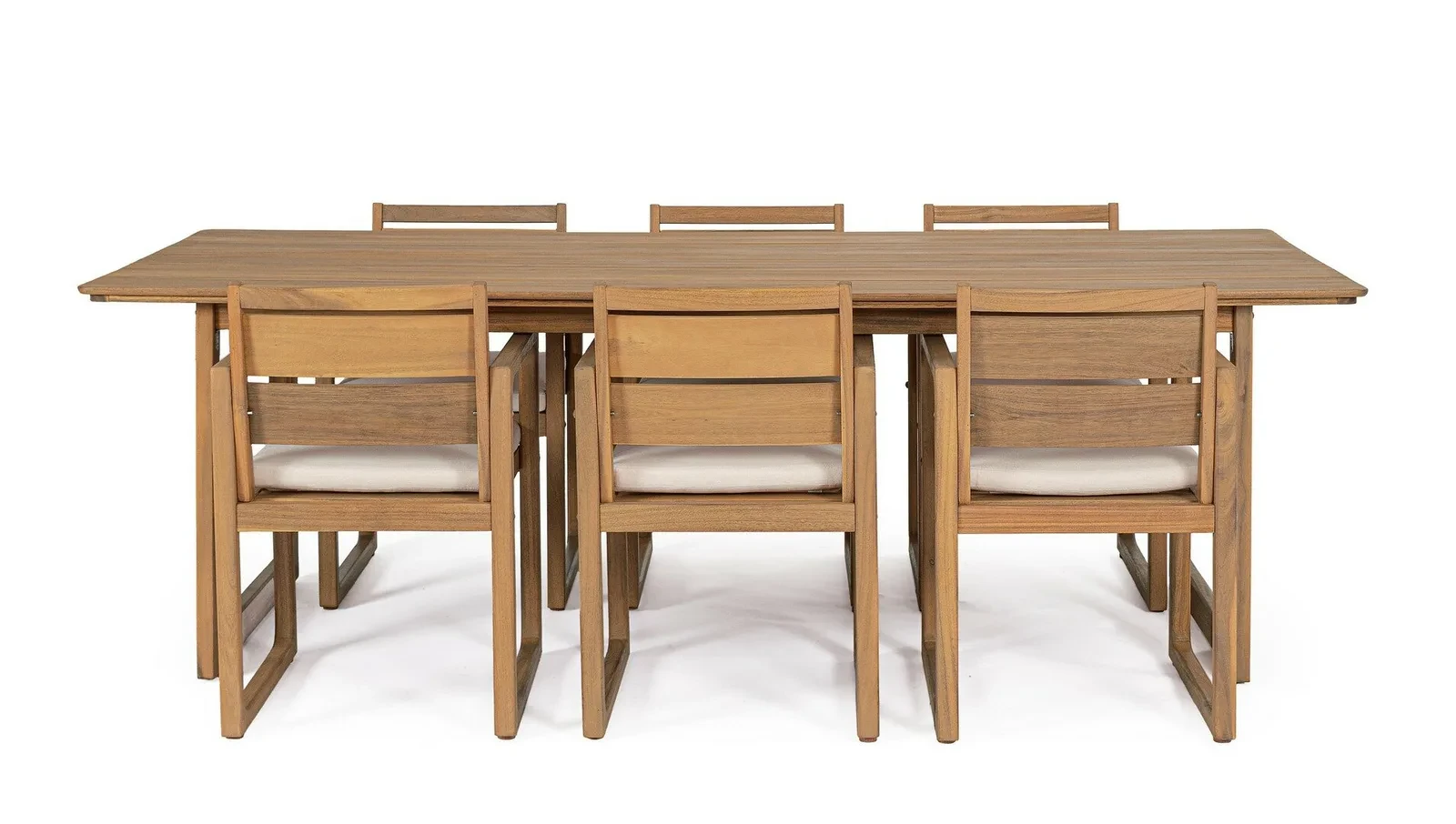 Adrian - Table de jardin 240x100 cm et 6 chaises