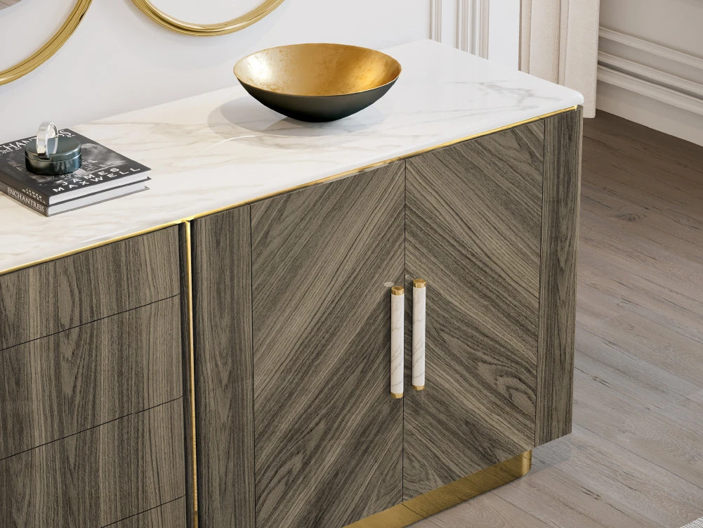 Mattea 2600 - Buffet 4 portes et 4 tiroirs