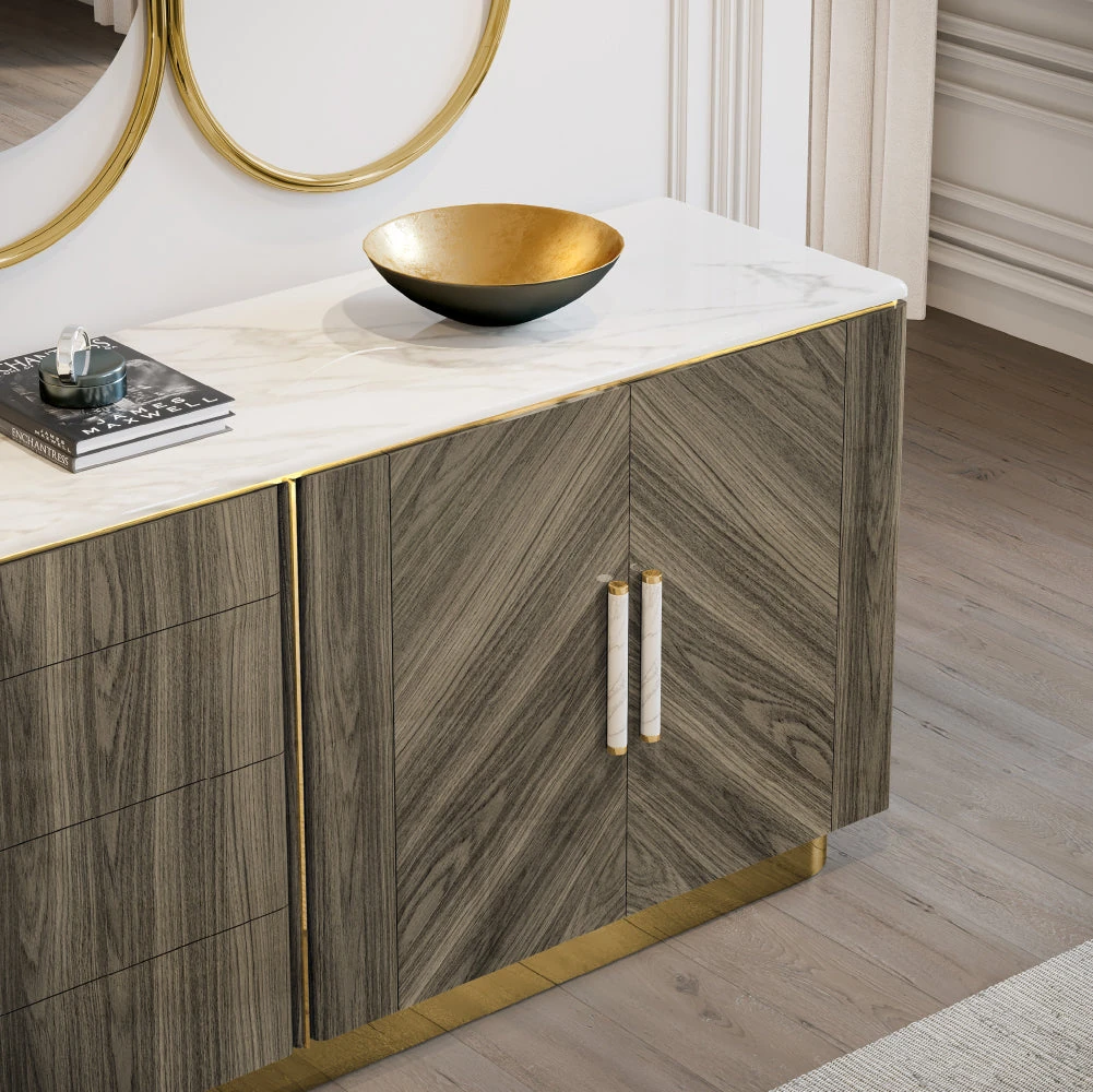 Mattea 2600 - Buffet 4 portes et 4 tiroirs