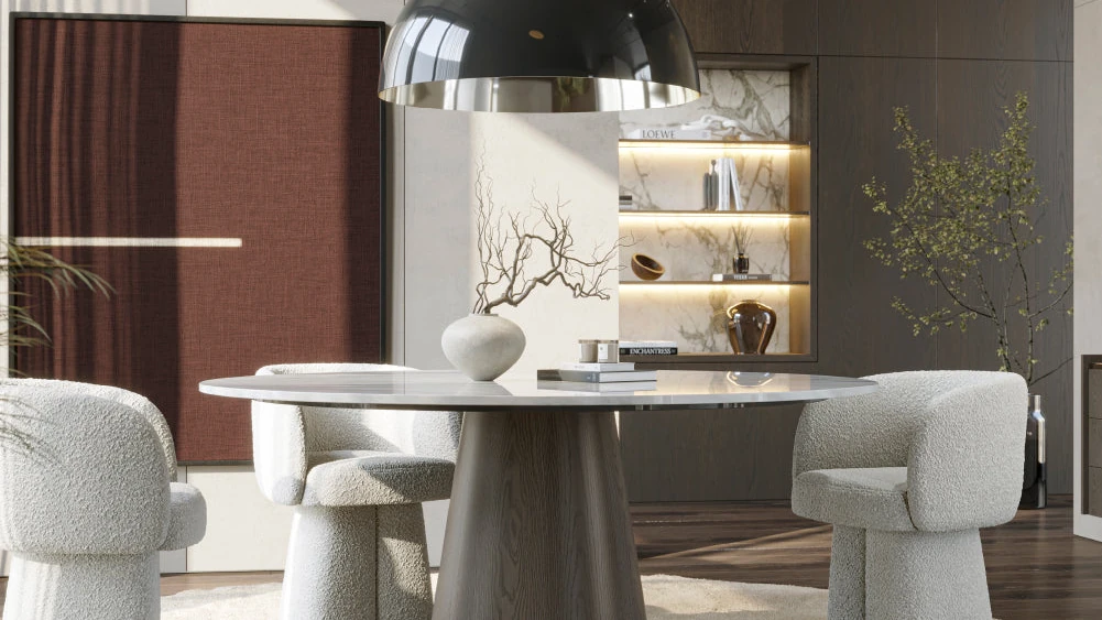 Senza - Table de repas ronde