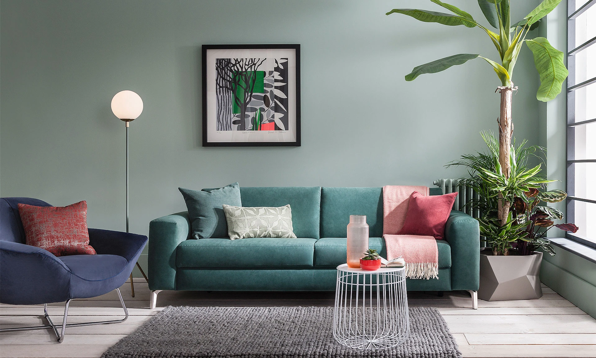 Miami - Canapé méridienne avec fauteuil