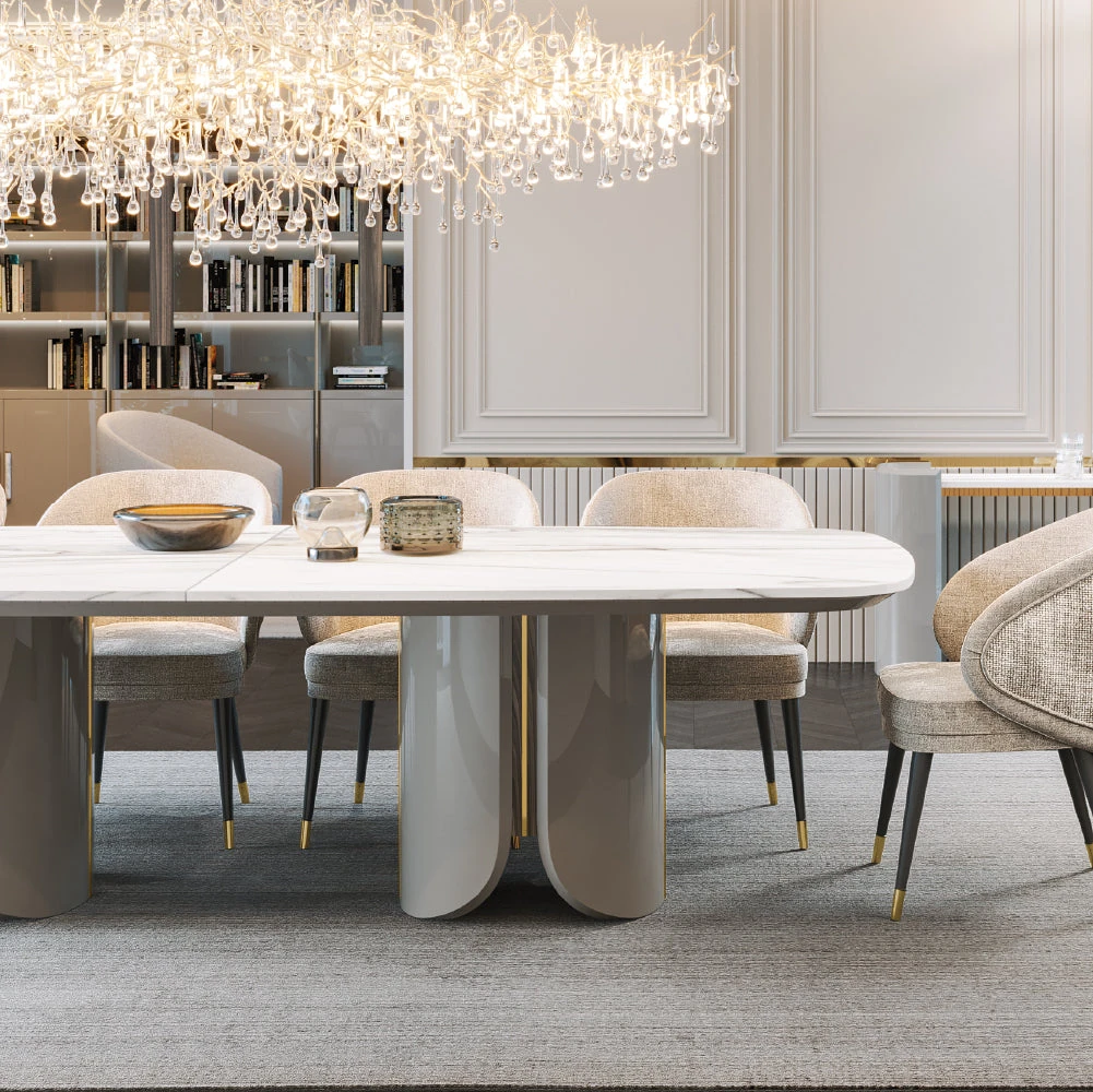 Vercelli 300 cm - Table de repas