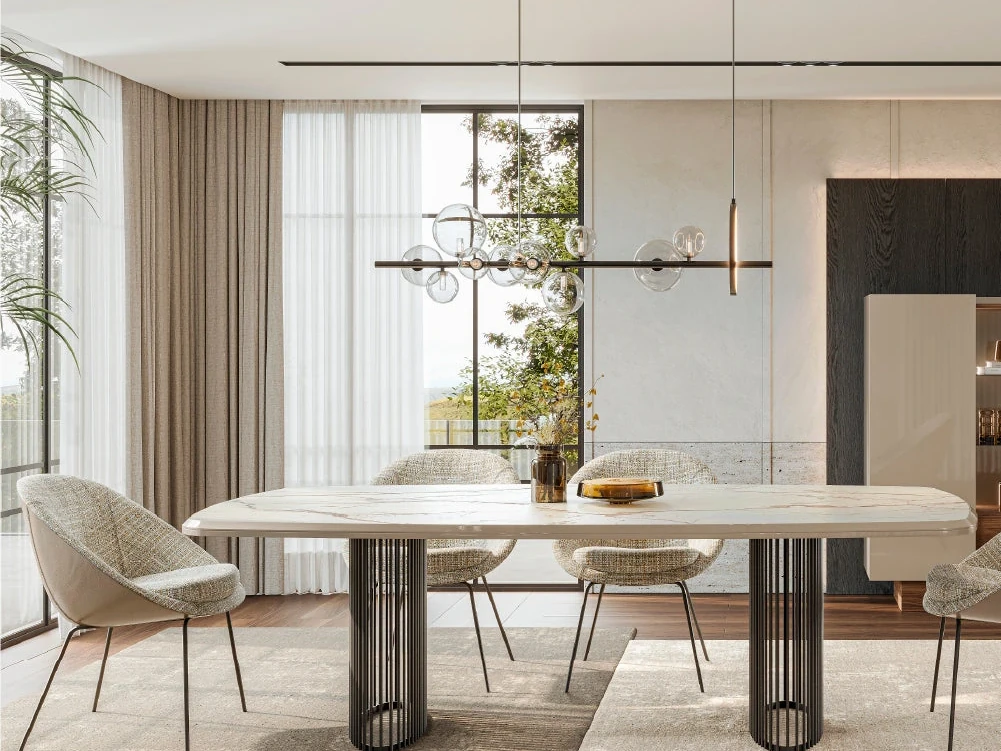Lazzari 220 cm - Table de repas extensible