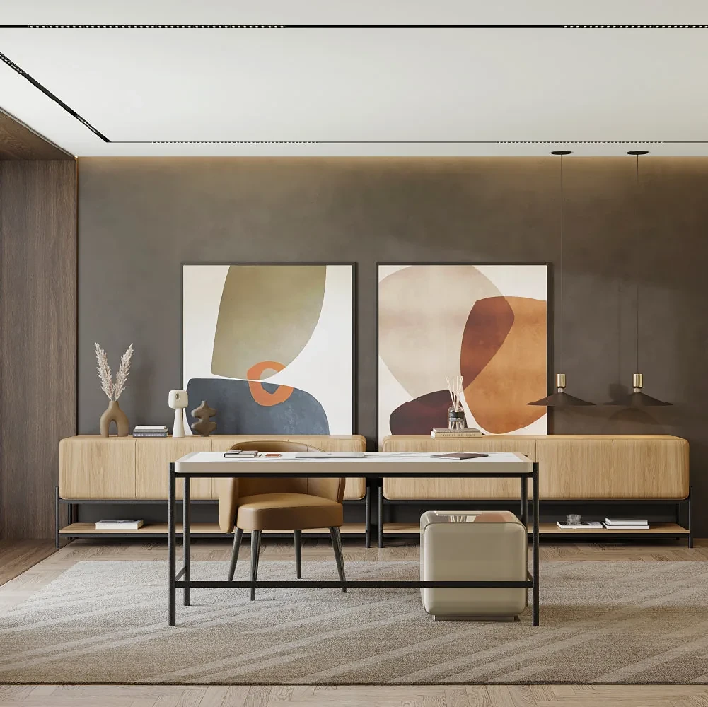 Bureau Rocco avec module posé