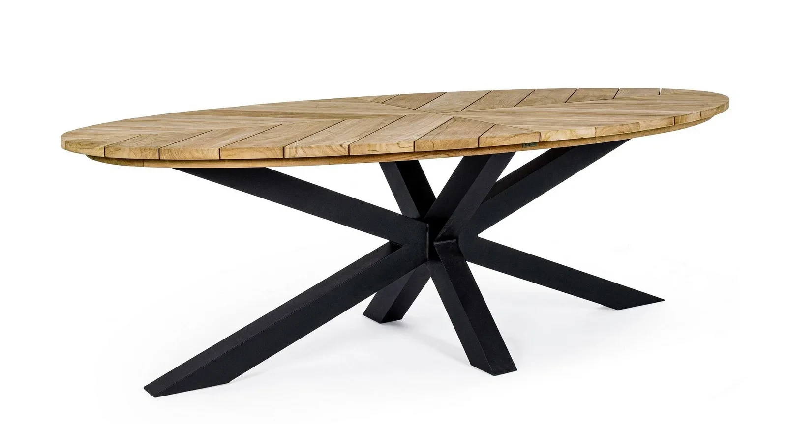 Palmdale carbon - Table de jardin ovale 240 x 110 cm