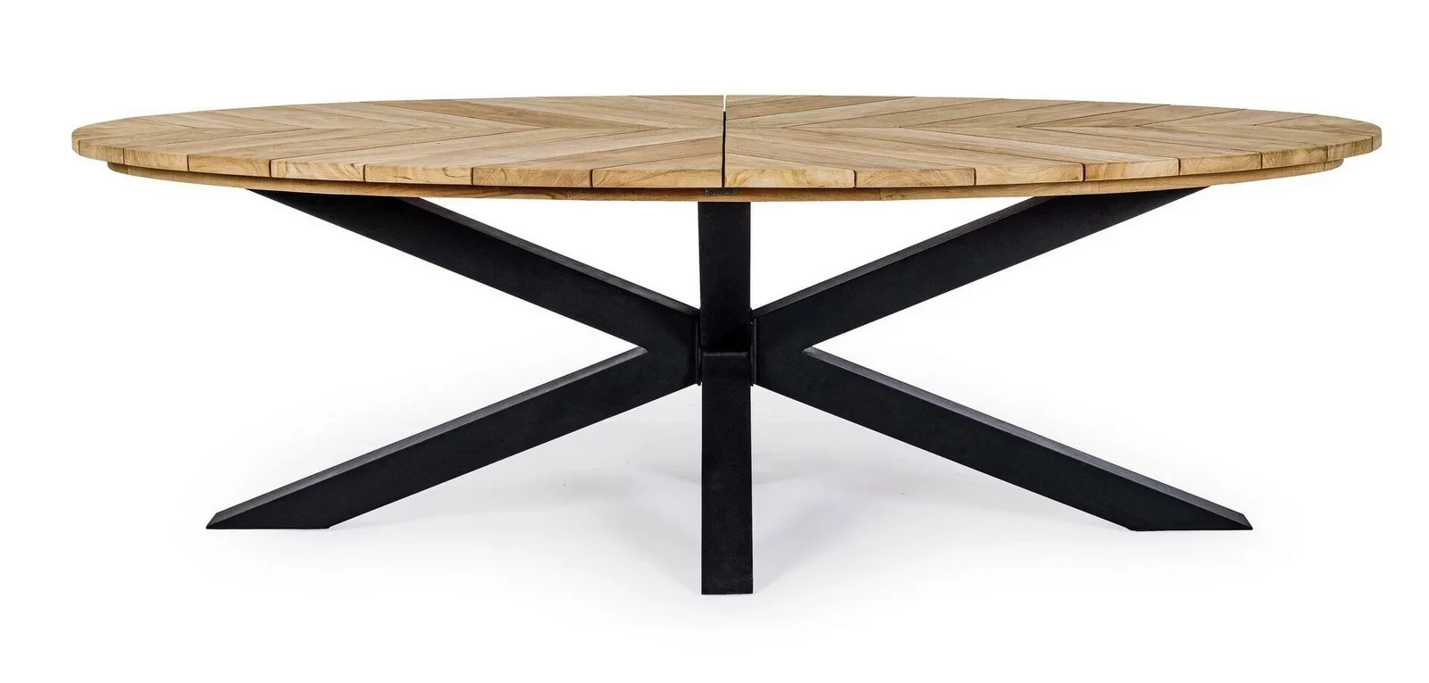 Palmdale carbon - Table de jardin ovale 240 x 110 cm