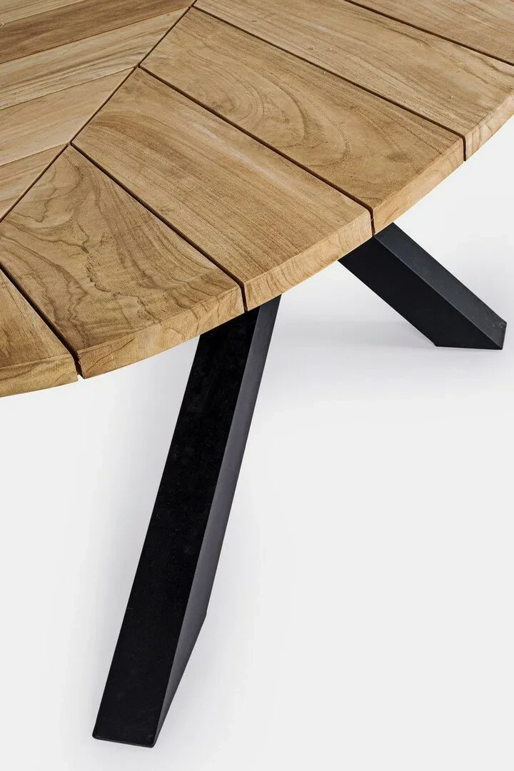 Palmdale carbon - Table de jardin ovale 240 x 110 cm