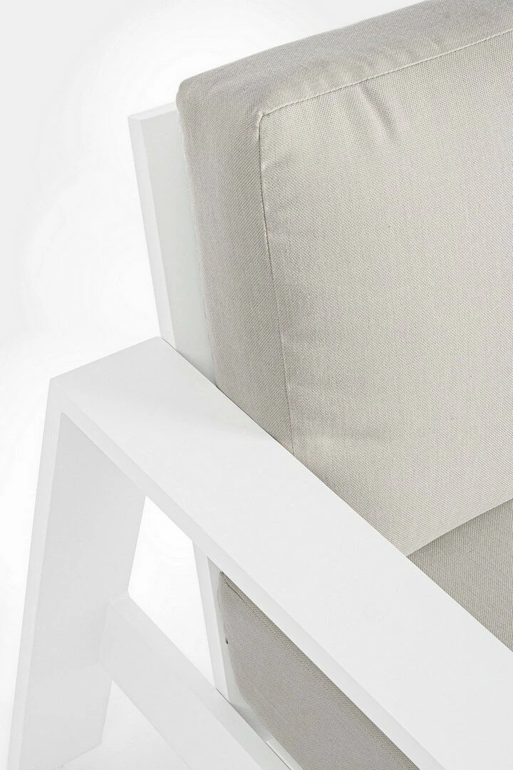 Baltic blanc - Salon de jardin 4 pièces