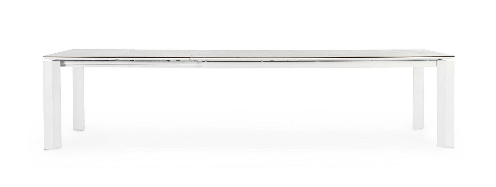 Otavio blanc - Table de jardin extensible 220/280/340 x 95 cm