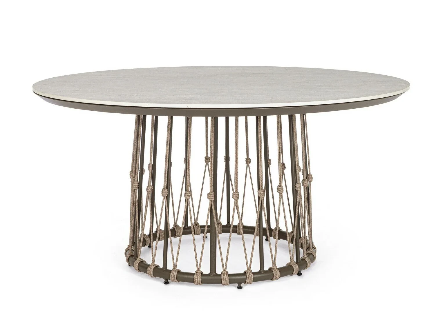 Lanai cocoa - Table de jardin ronde Ø 150 cm