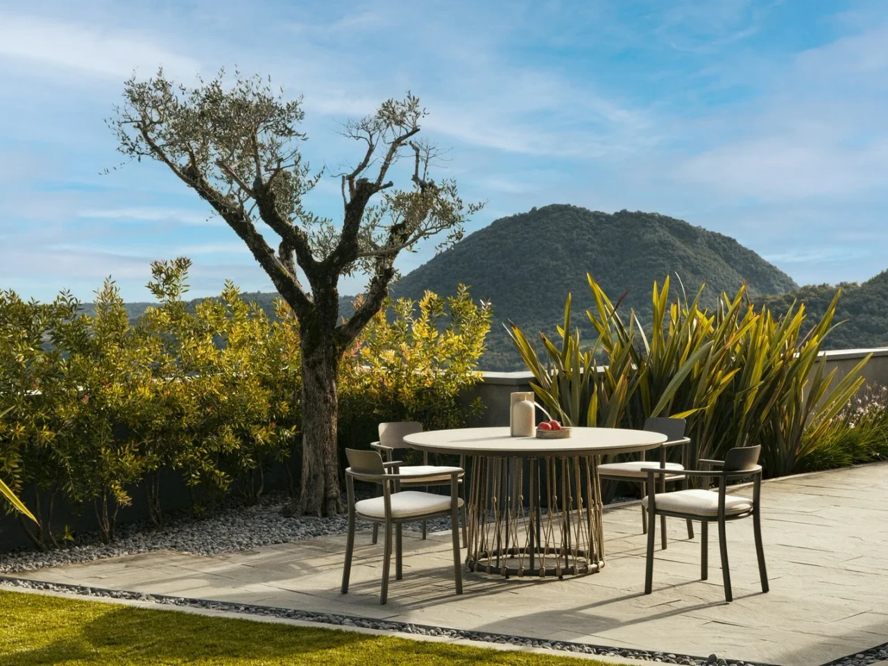 Lanai cocoa - Table de jardin ronde Ø 150 cm