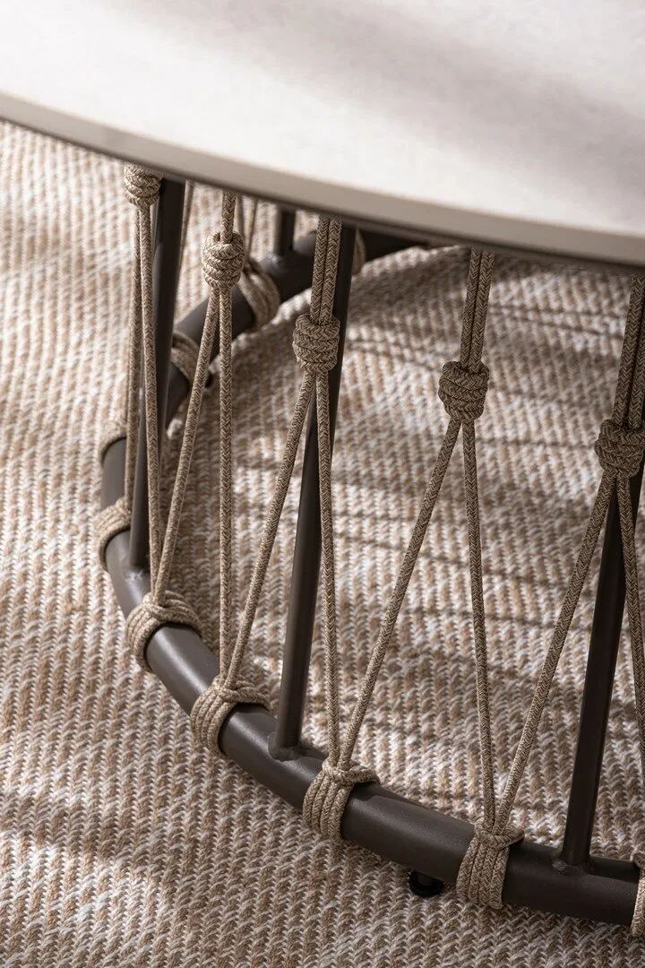 Lanai cocoa - Table de jardin ronde Ø 150 cm