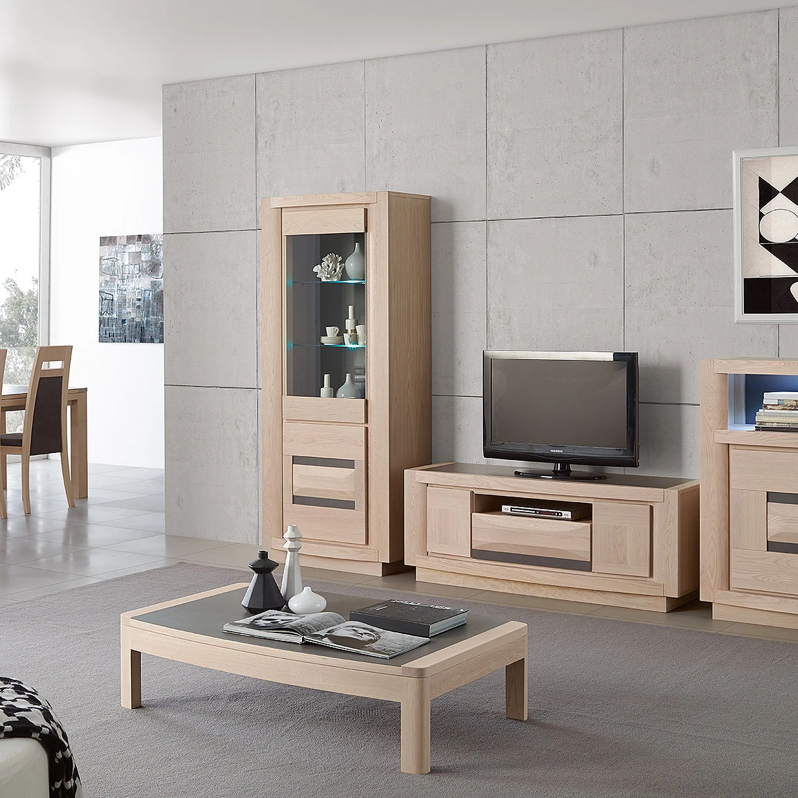 Plaisance - Meuble TV et table basse