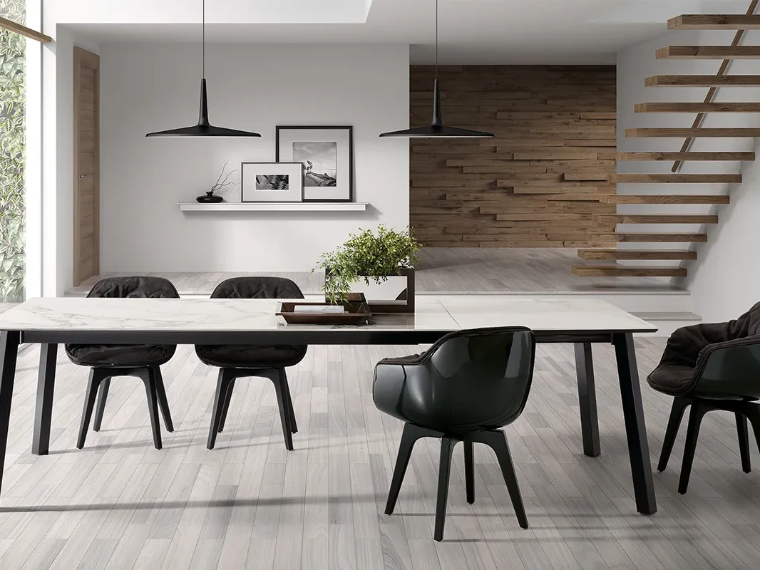 Merlot - Table extensible plateau céramique