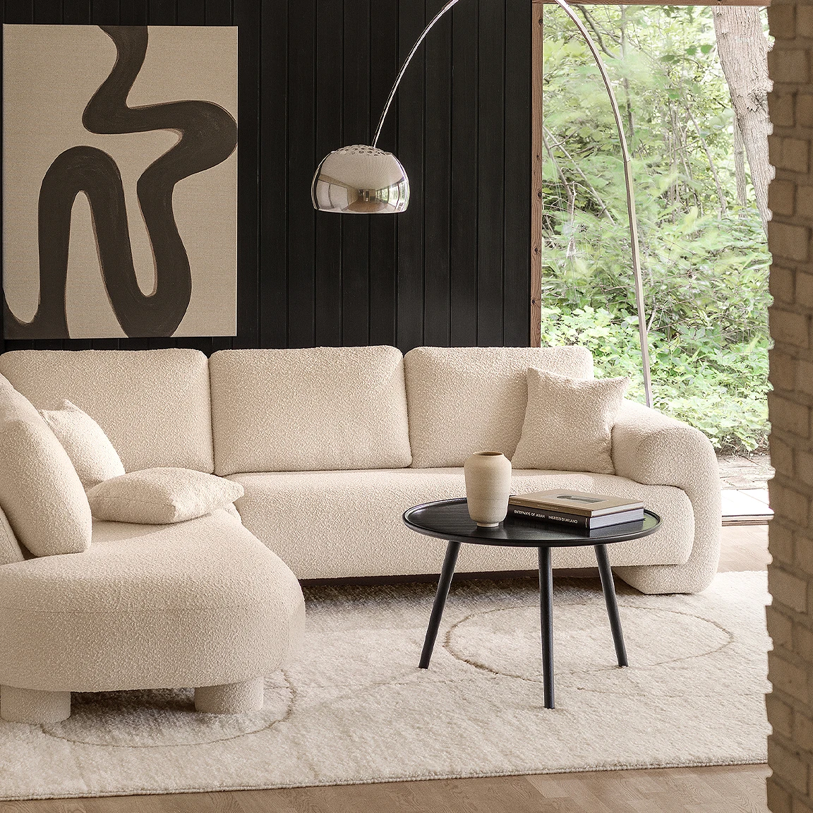 Rosso - Canapé d’angle avec chaise longue