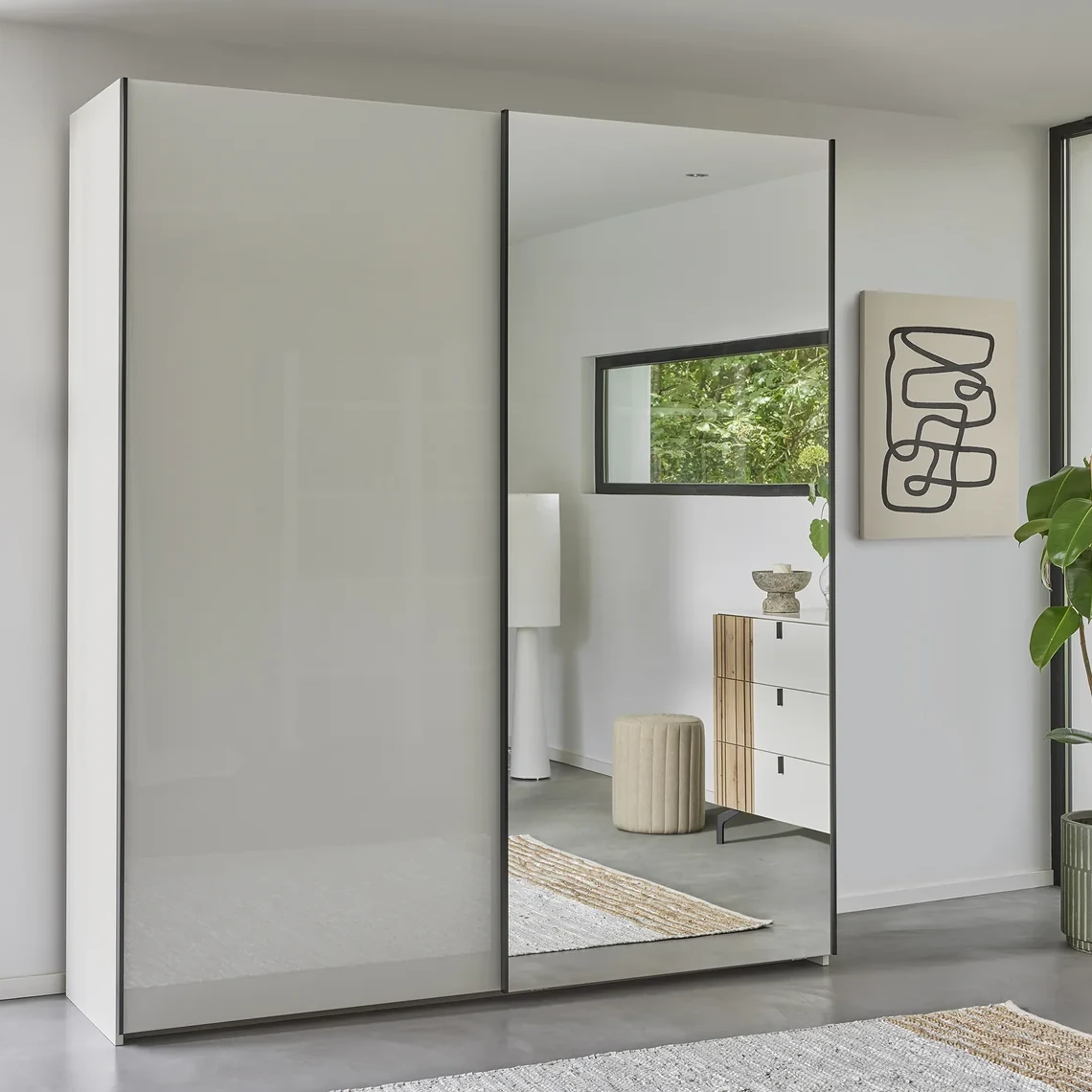 Celio Opale - Armoire à portes coulissantes